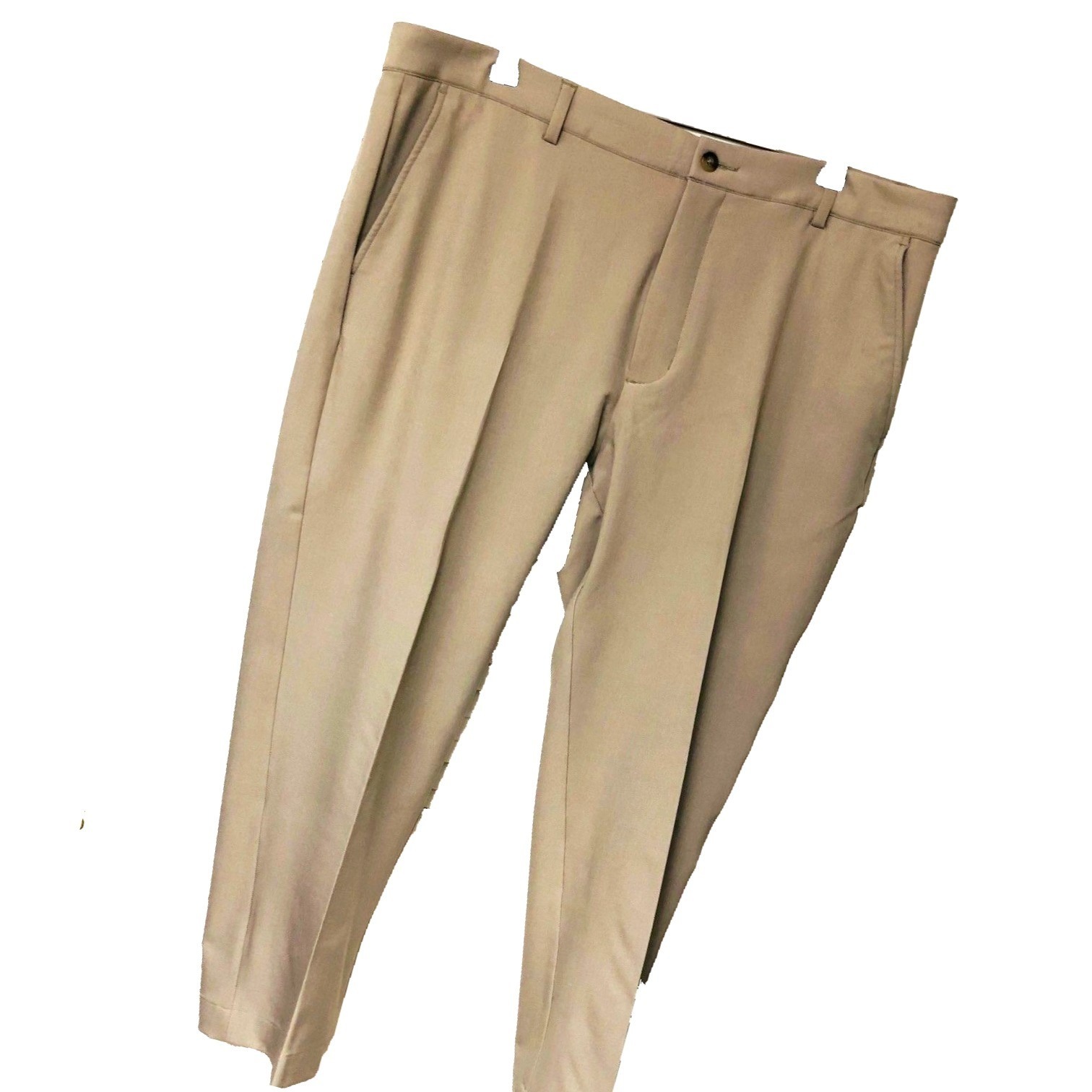Greg Norman Tan Pants Performance Activewear Ez Care Casual Athleisure 38 X 25.5
